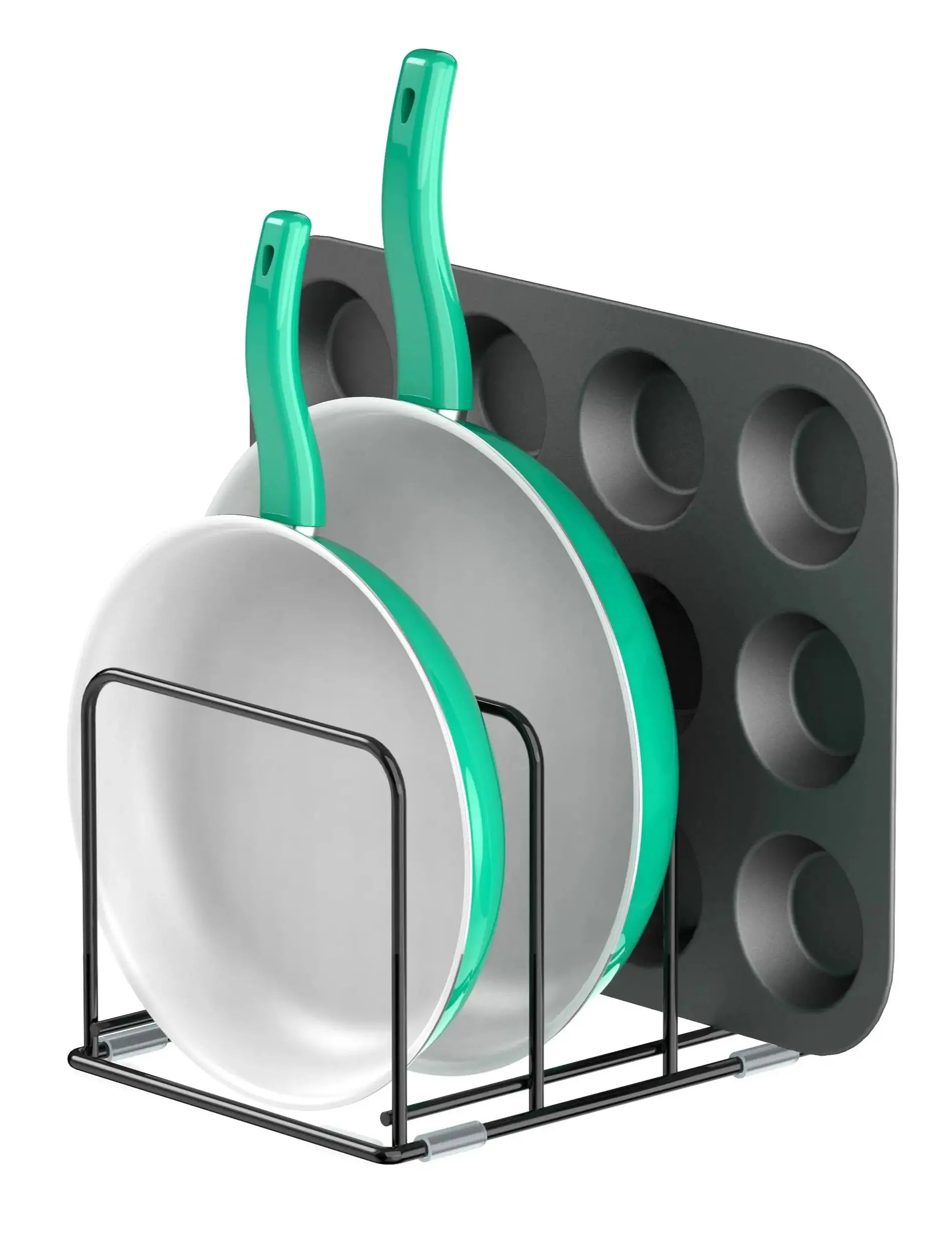Pan Organizer Kitchen Cabinet  - Kitchen Baking Pan Storage avaliação e preço