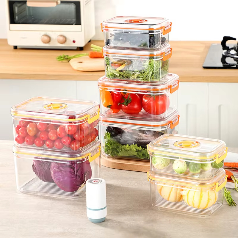Vacuum Fresh-keeping Box Refri - Kitchen Baking Tins avaliação e preço