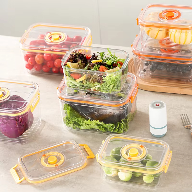 Vacuum Fresh-keeping Box Refri - Kitchen Baking Tins avaliação e preço