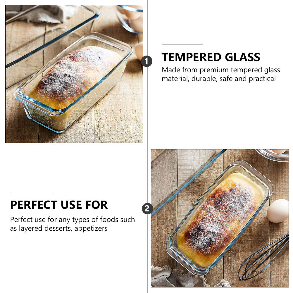 1Pcs Premium Tempered Glass Ba - Kitchen Baking Pan Storage avaliação e preço