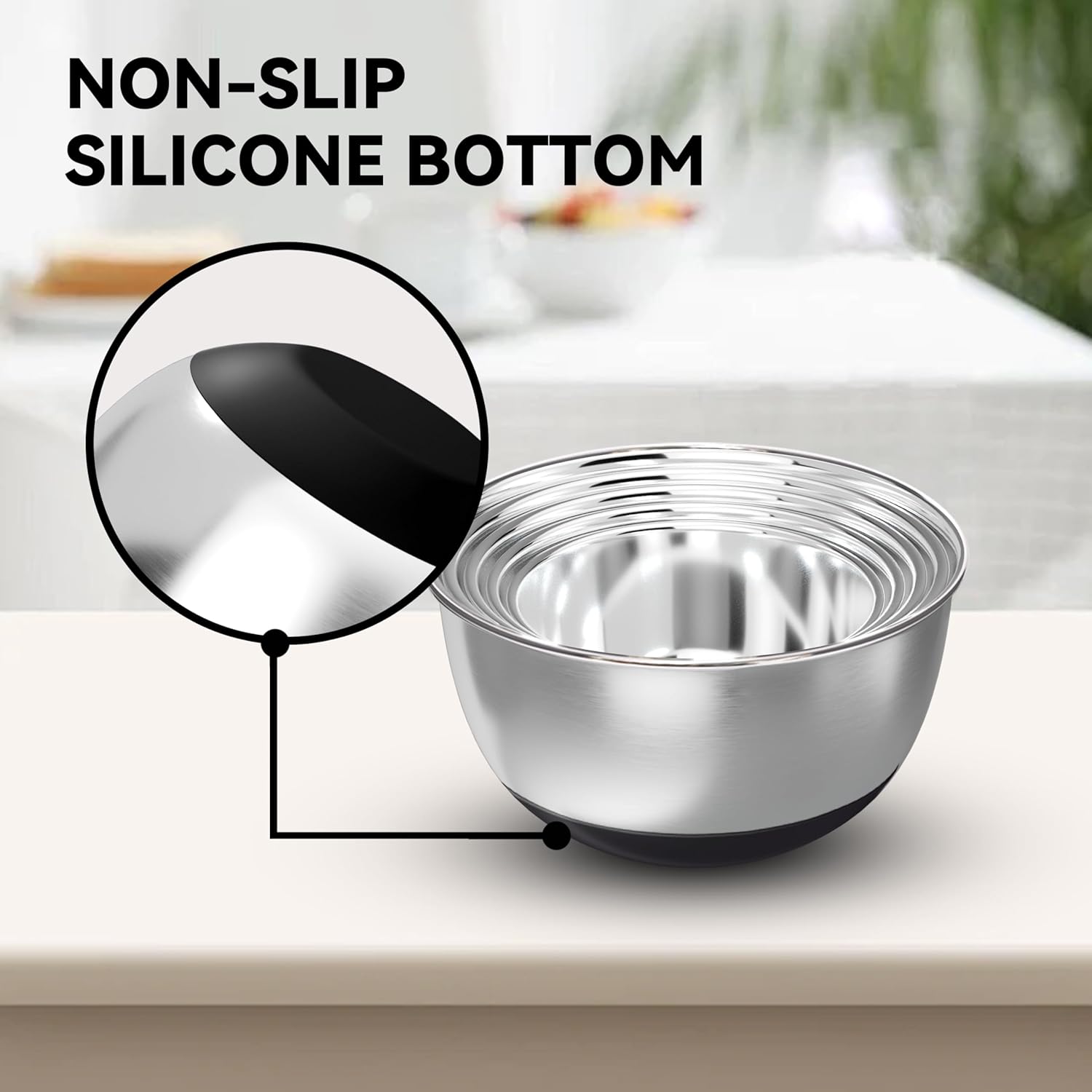 Stainless Steel Mixing Bowls w - Kitchen Baking Products avaliação e preço