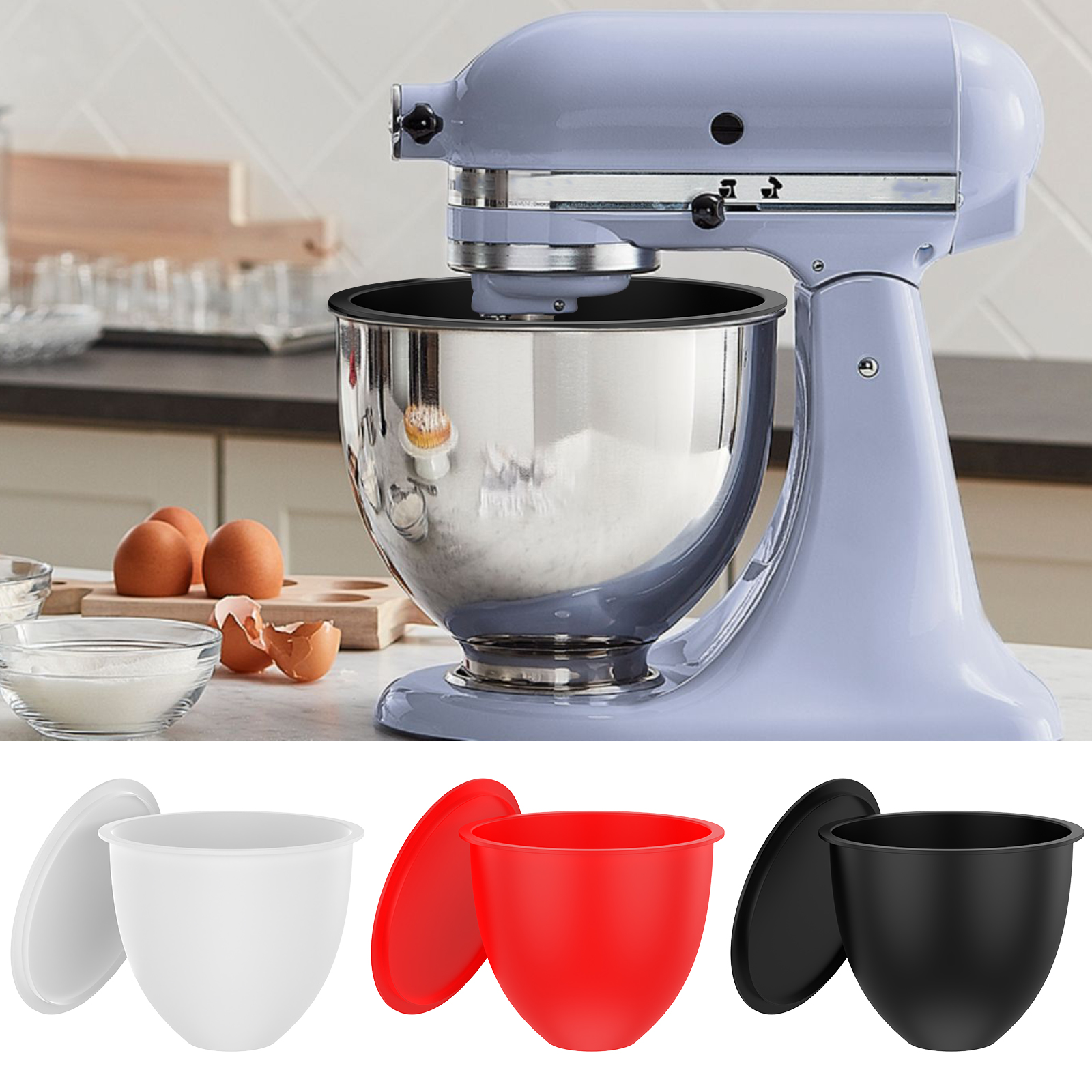 Silicone Bowl With Lids Includ - Kitchen Aid Baking Lid avaliação e preço