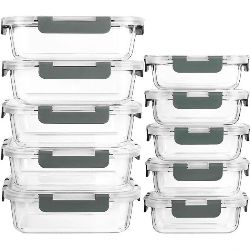 Glass Food Storage Container W - Kitchen Baking Tins avaliação e preço