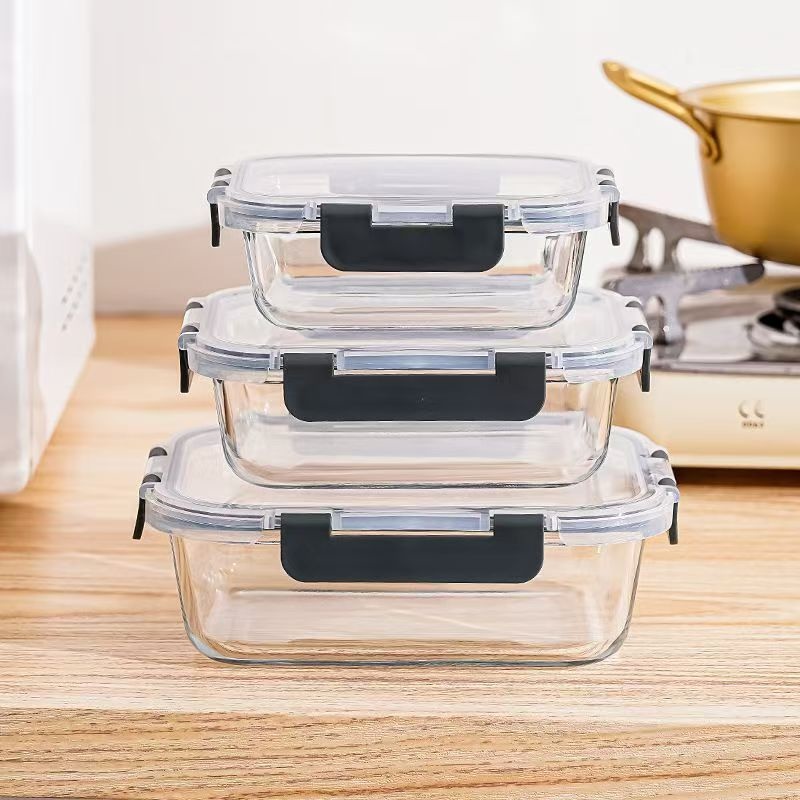Glass Food Storage Container W - Kitchen Baking Tins avaliação e preço