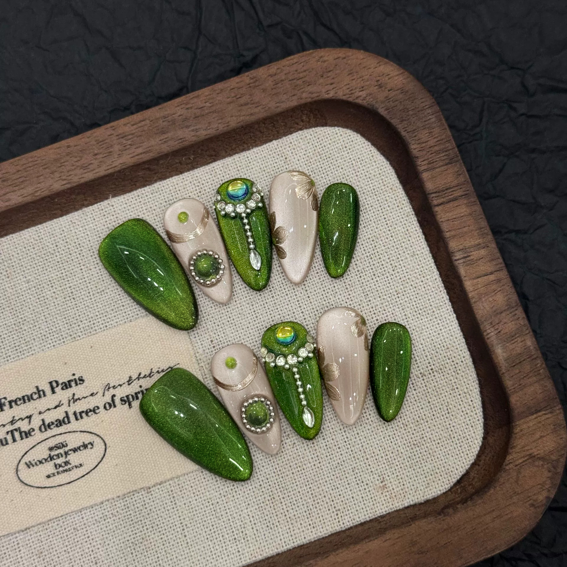 10pcs Handmade Press on Nails  - Decorating Tip Set avaliação e preço