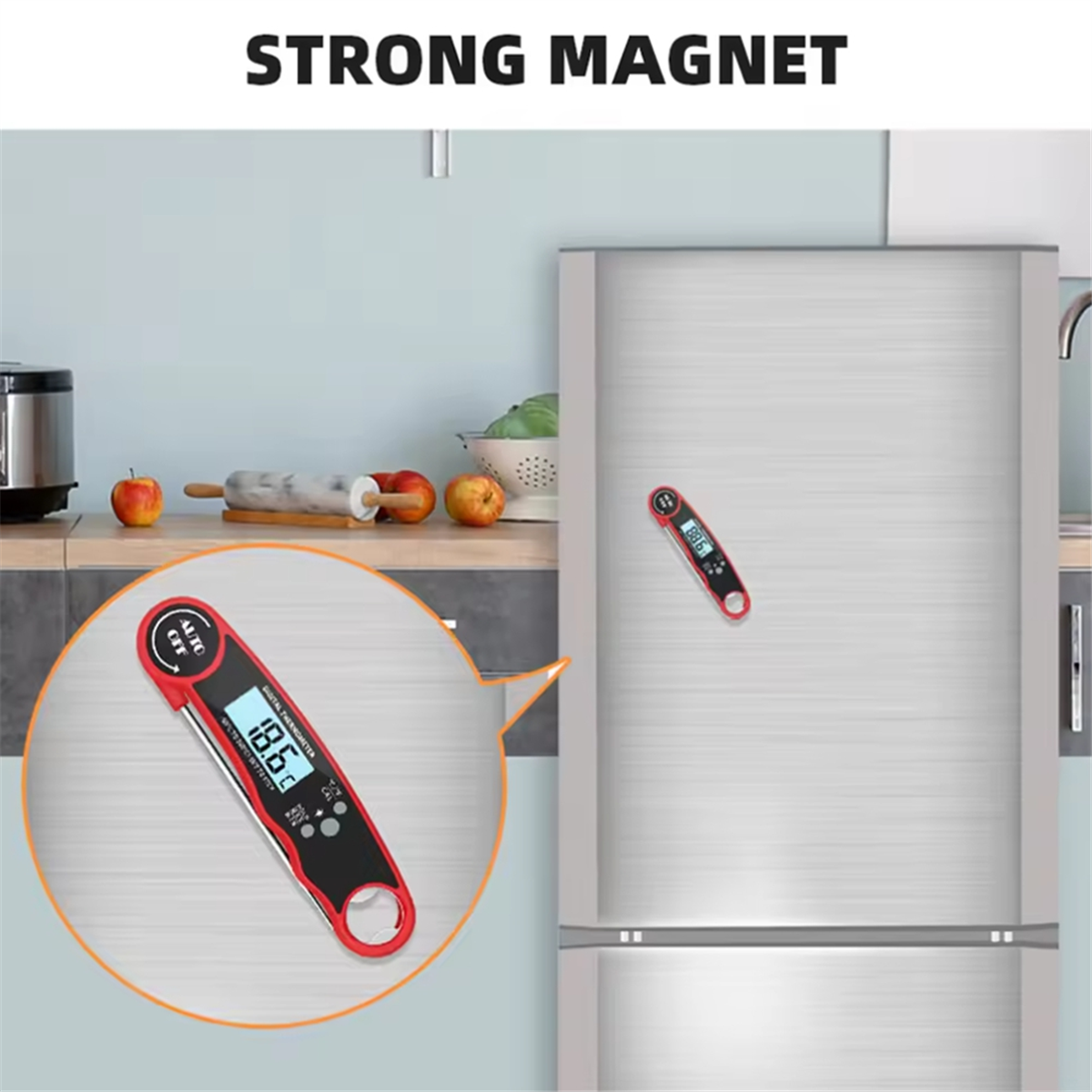 A002 Food Thermometer Kitchen  - Kitchen With Baking Area avaliação e preço