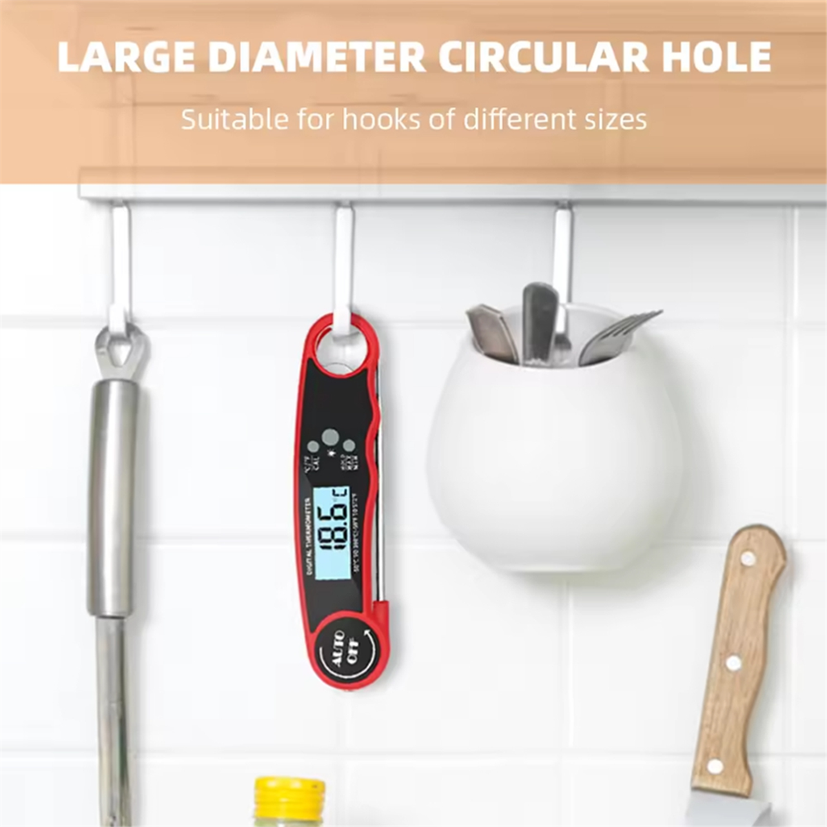 A002 Food Thermometer Kitchen  - Kitchen With Baking Area avaliação e preço