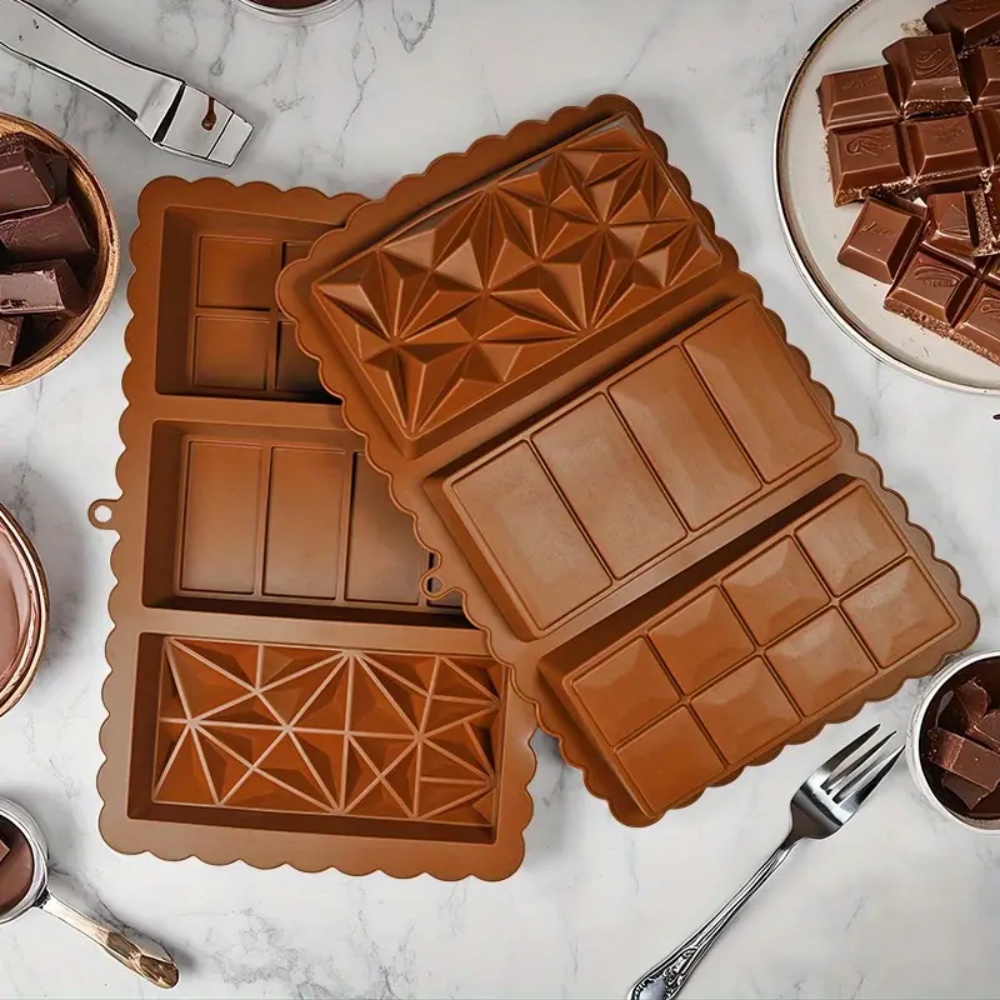 Silicone chocolate bar molds,  - Kitchen Baking Molds avaliação e preço