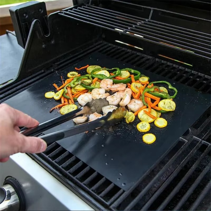1/2/3/4/5PCS Black BBQ Grill M - Kitchen Baking Mat avaliação e preço