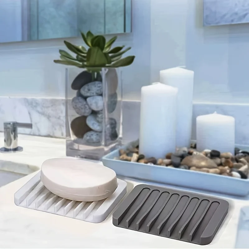 New 1PC Silicone Draining Soap - Kitchen Baking Tins avaliação e preço