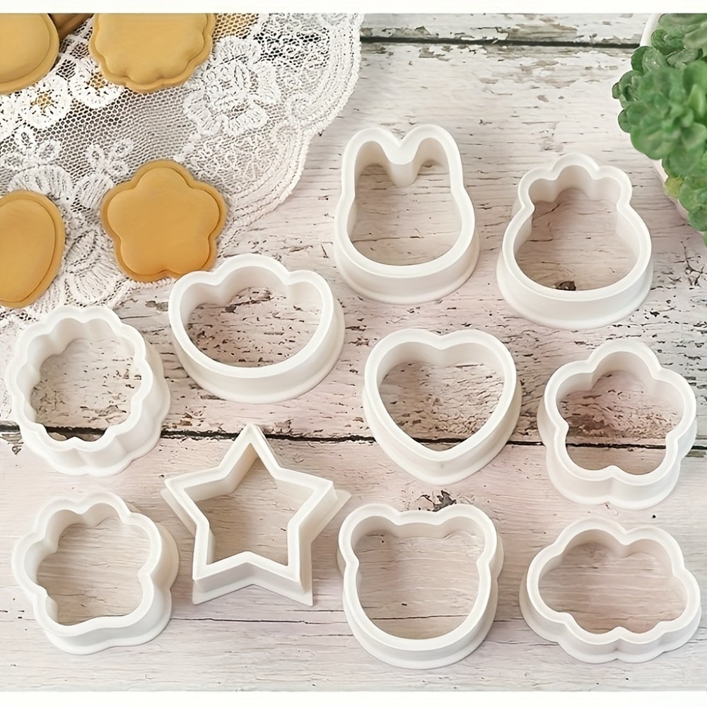 10Pcs Cookie Biscuit  Cutters  - Cookie Cutter Set avaliação e preço