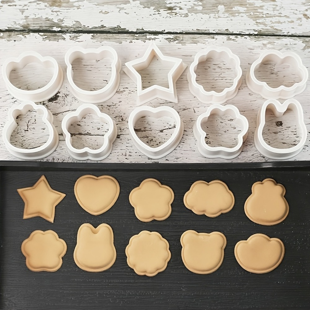 10Pcs Cookie Biscuit  Cutters  - Cookie Cutter Set avaliação e preço