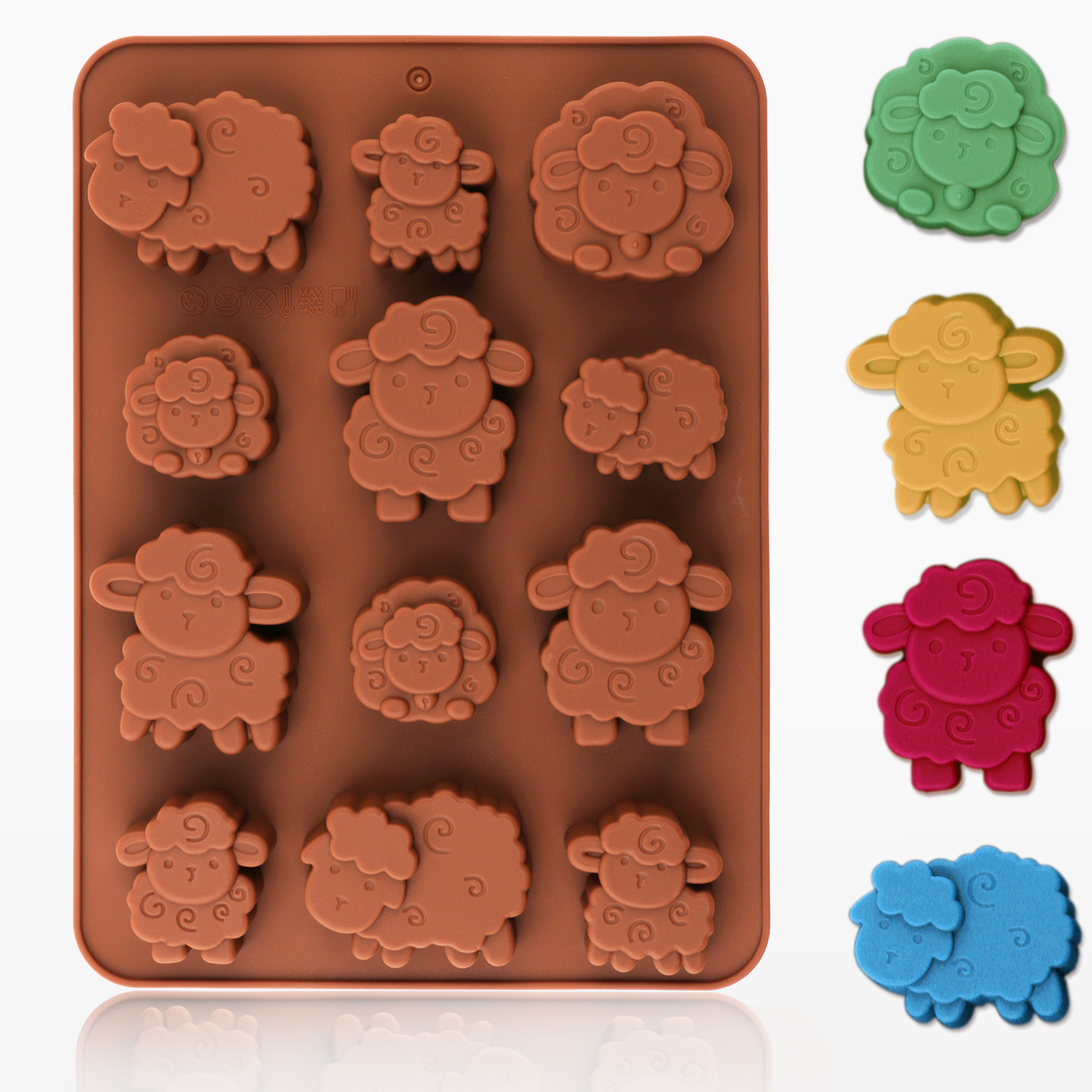 1pack silicone Eid lamb candy  - Kitchen Baking Molds avaliação e preço