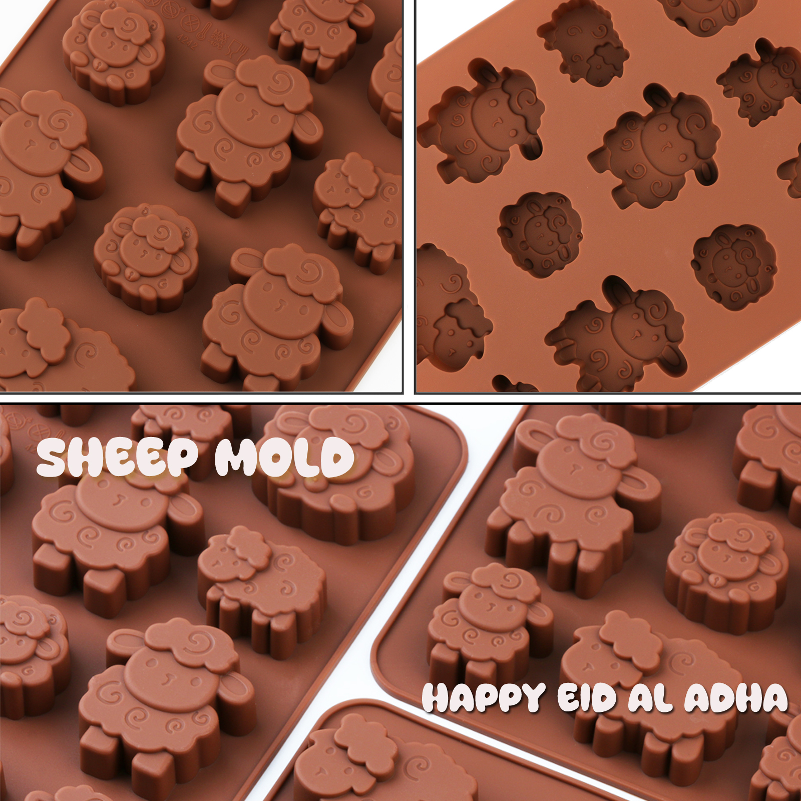 1pack silicone Eid lamb candy  - Kitchen Baking Molds avaliação e preço