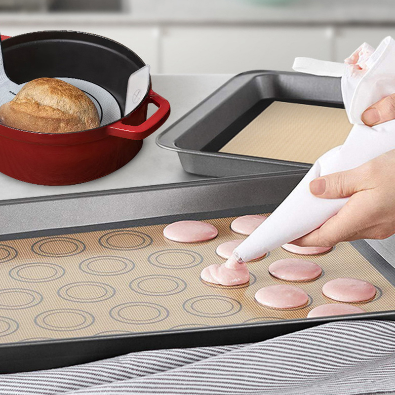 1Pc 42x29.5cm Silicone Baking  - Kitchen Baking Mat avaliação e preço