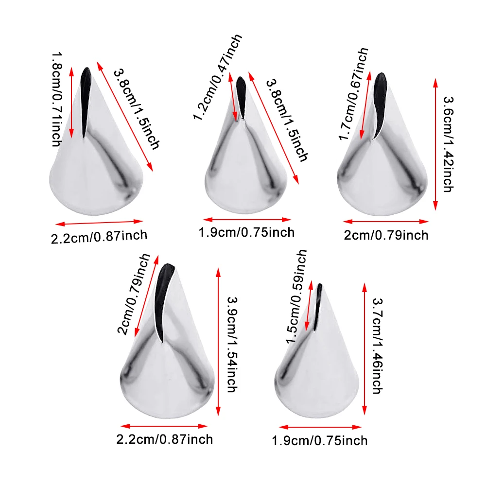 5pcs Flower Tulips Rose Nozzle - Kitchen Baking Products avaliação e preço