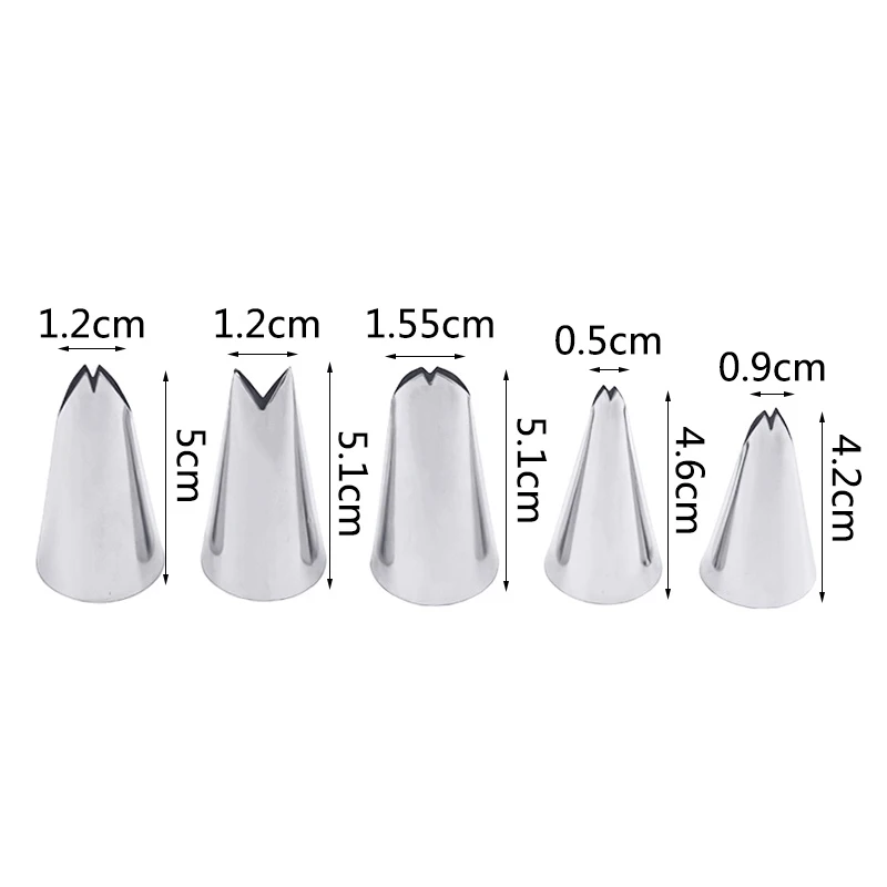 5pcs Flower Tulips Rose Nozzle - Kitchen Baking Products avaliação e preço