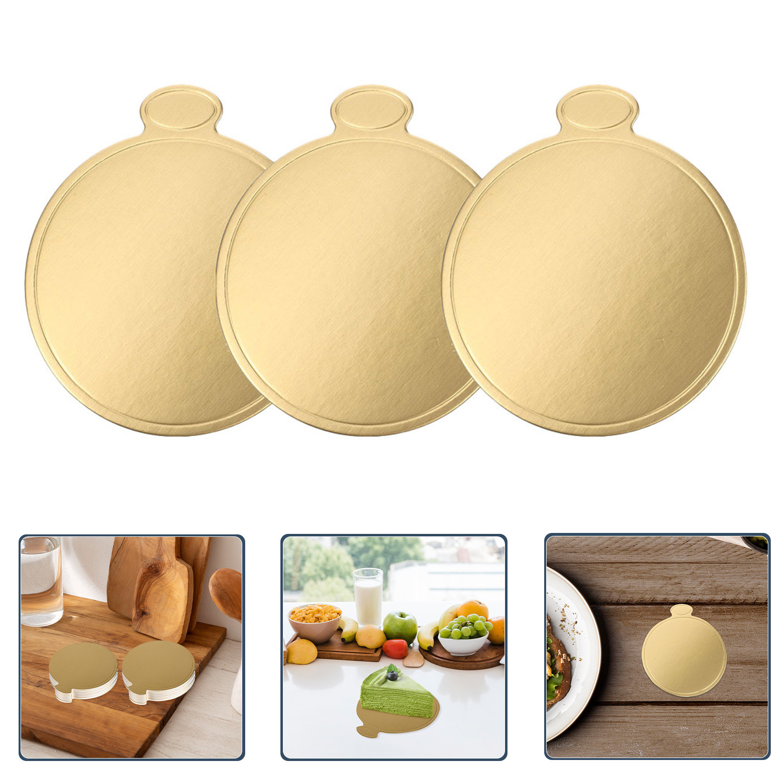 50Pcs Elegant Mini Cake Boards - Cake Board Round avaliação e preço