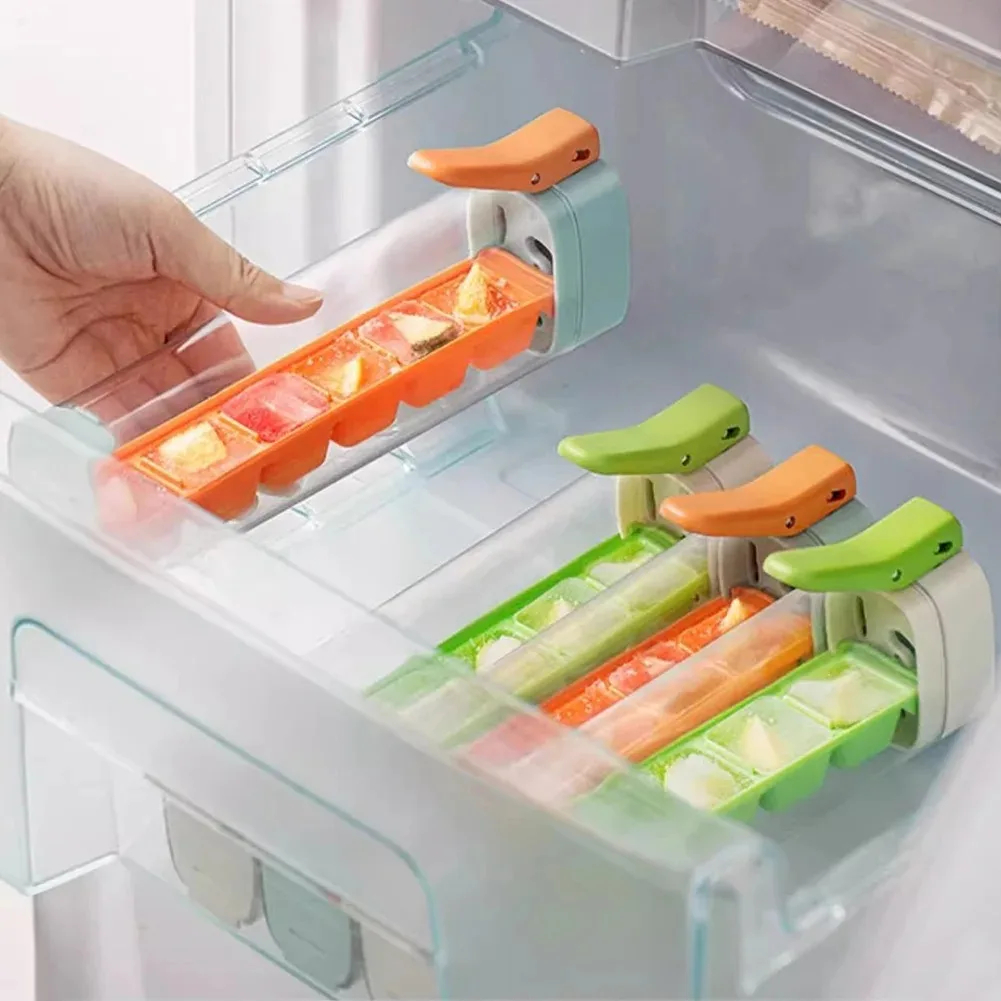 One-Hand Press Ice Cube Tray P - Kitchen Up avaliação e preço