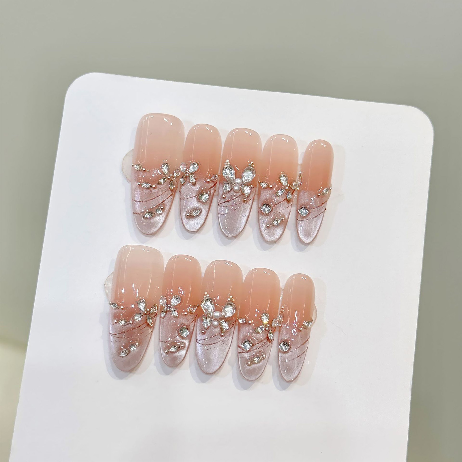 10pcs Handmade Press On Nails  - Decorating Tip Set avaliação e preço