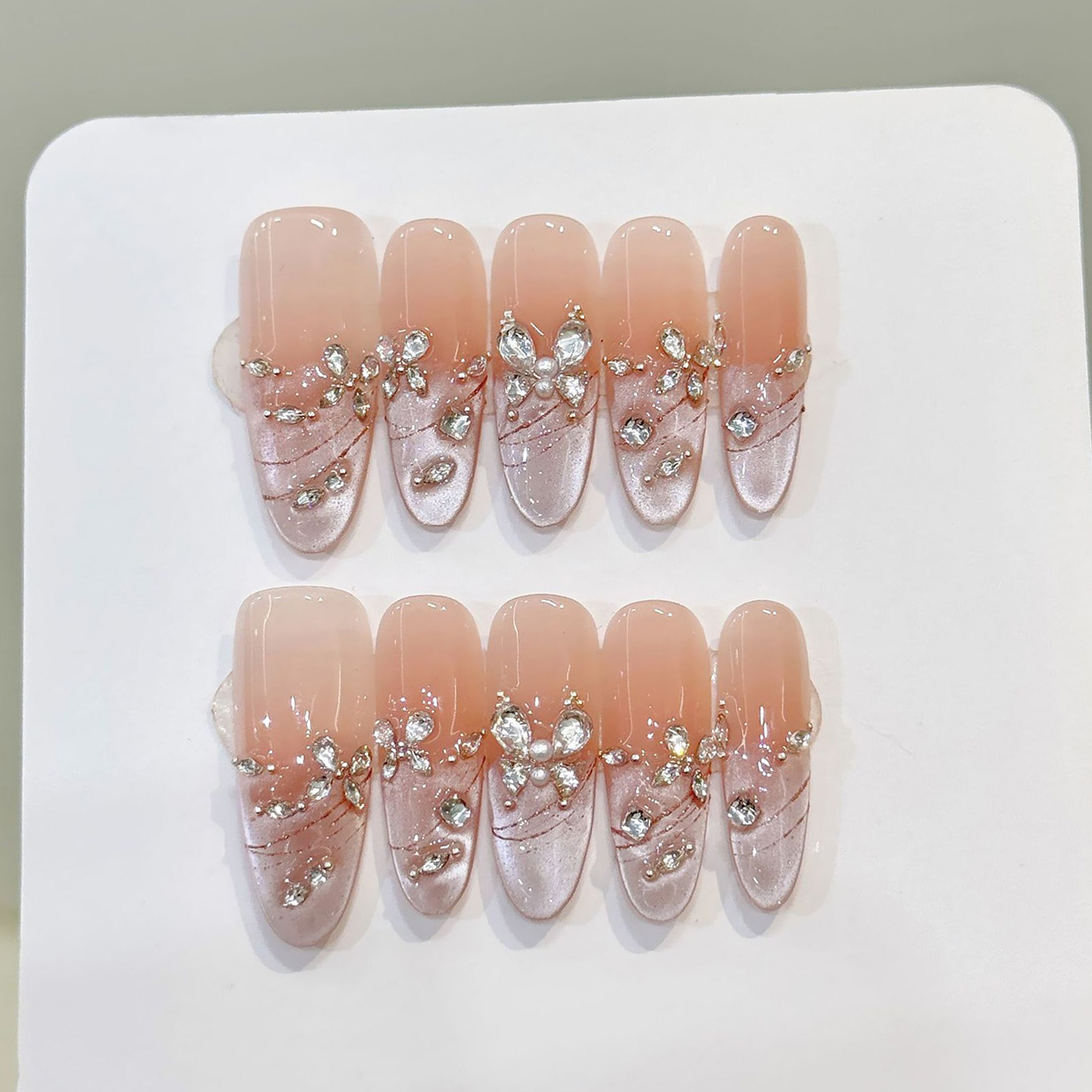 10pcs Handmade Press On Nails  - Decorating Tip Set avaliação e preço