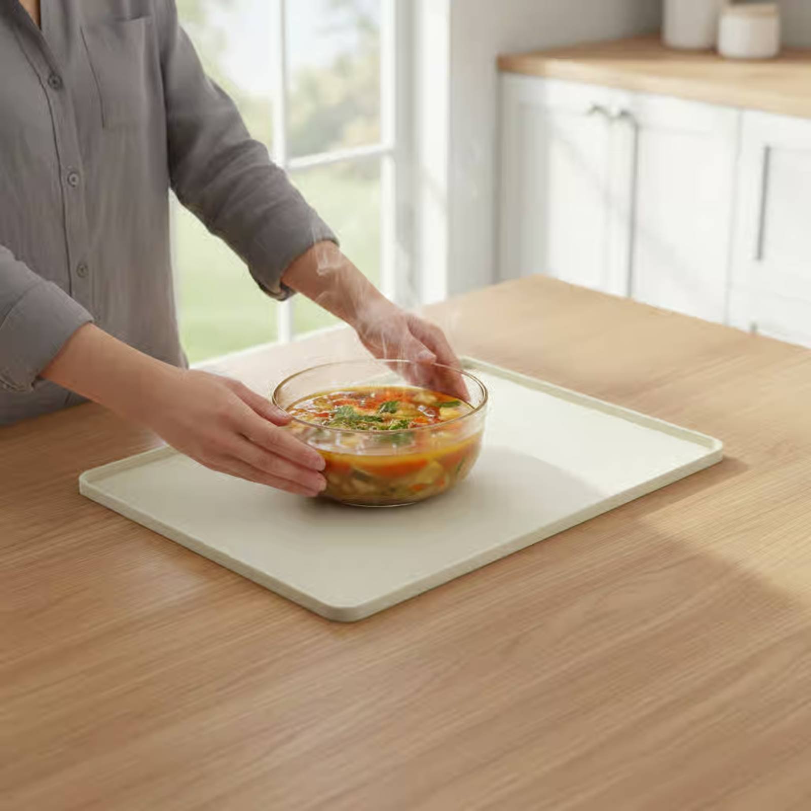 Silicone Microwave Top Mat Fle - Kitchen Baking Mat avaliação e preço